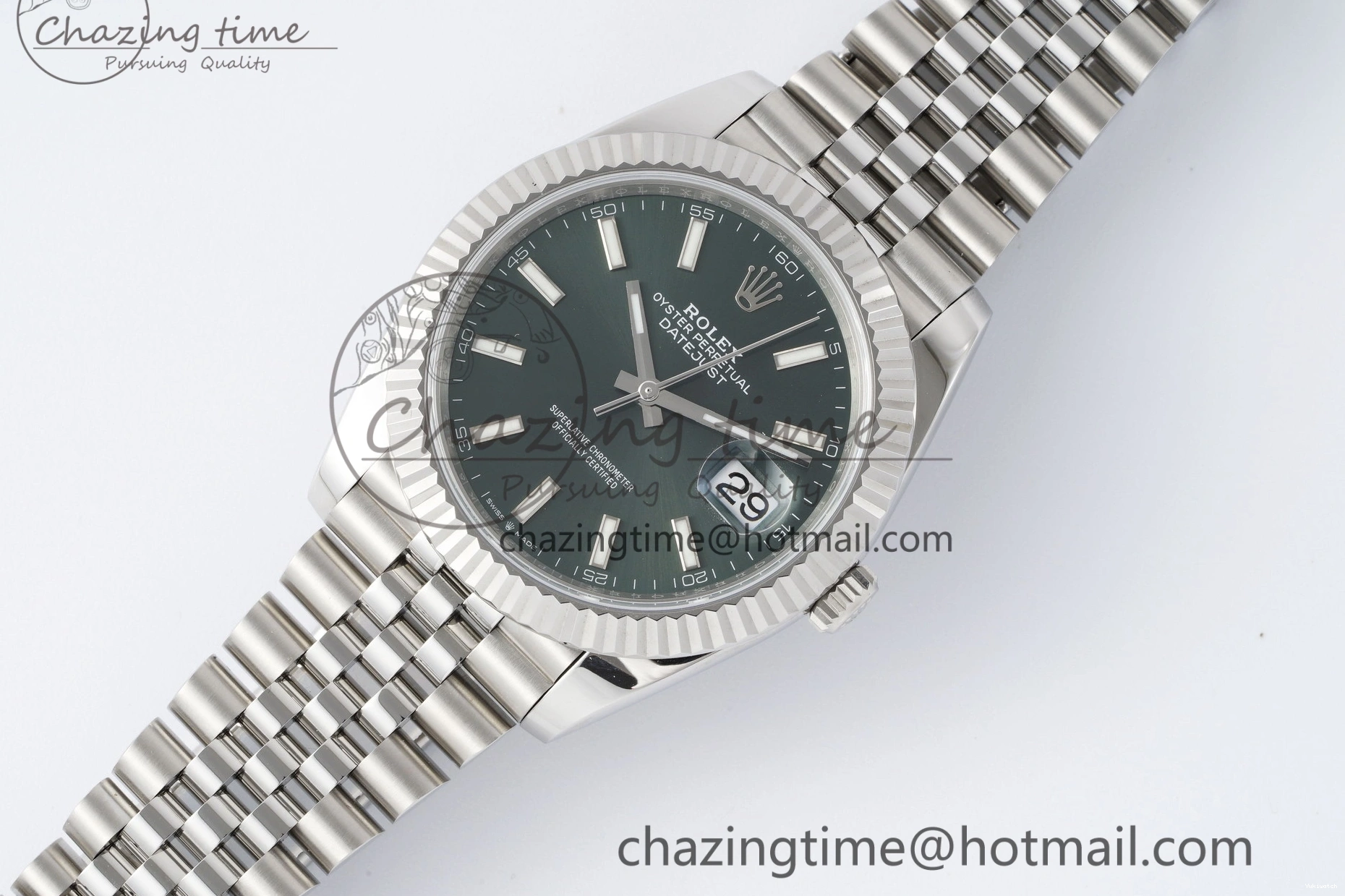 904L Best 41 1:1 Bracelet Steel Edition NTF Green Dial VR3235 126334 Stick on Jubilee DateJust 0316